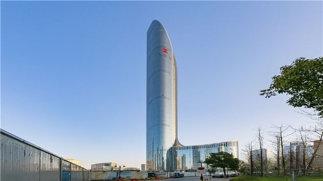 苏州新地标九龙仓苏州国际金融中心俯瞰城市繁华